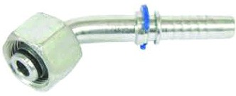 Metric female 24° O-ring cone 45° fitting