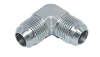 JIC male-to-male 90° fitting.