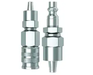 Air breathing quick couplers